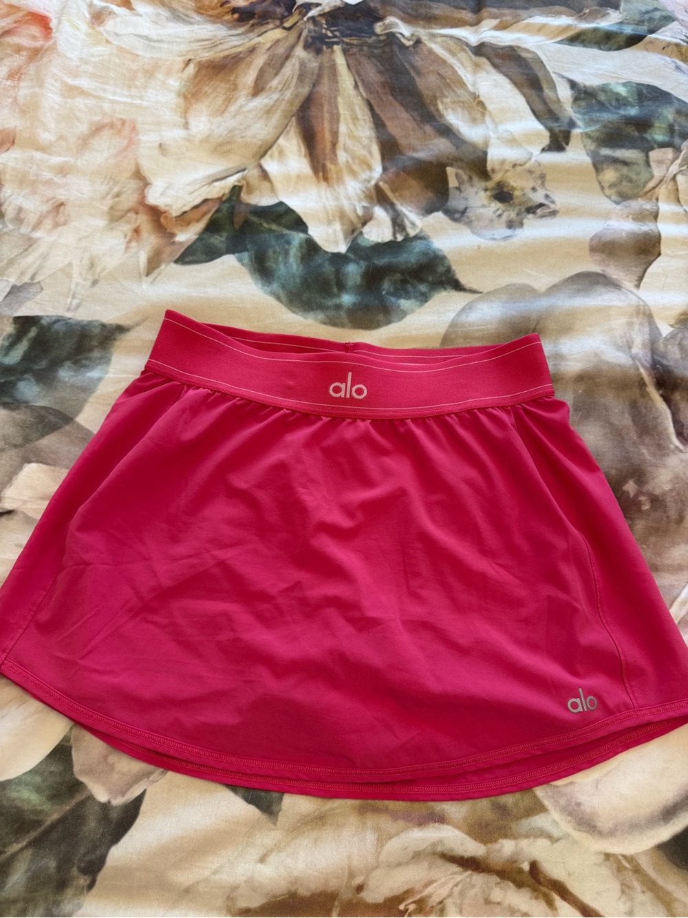ALO Yoga Match Point Tennis Skirt-Magenta Crush